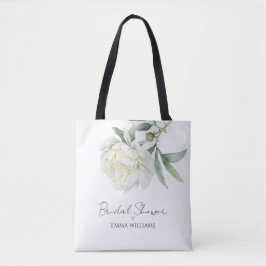 Akvarell Peony Blomma | Bröllopsfest Tygkasse