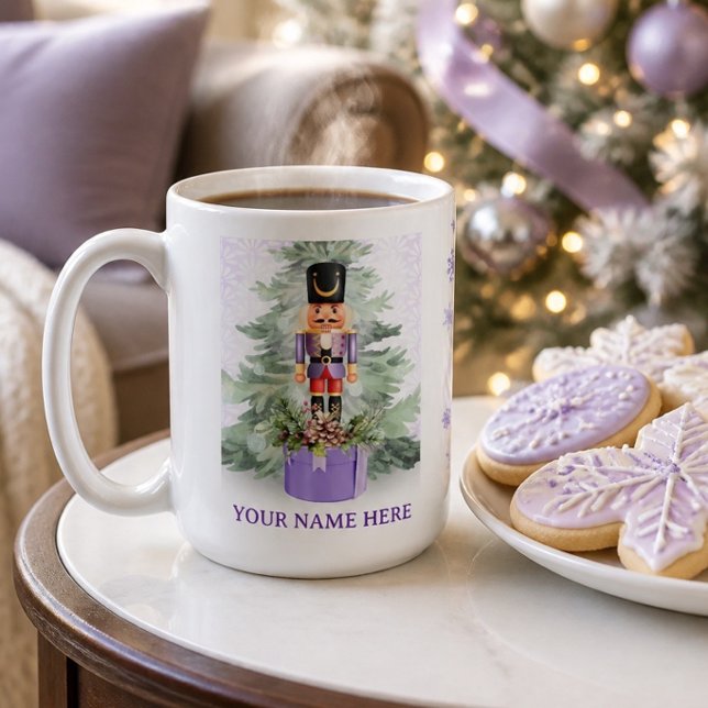 Akvarell Personlig Nötknäppare Kaffemugg (Skapare uppladdad)