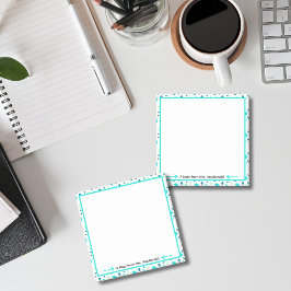 Akvarell prickig lärare tacksamhetsgåva post-it block
