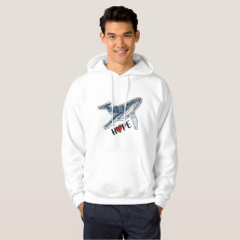 Akvarell Puckelval Hopp Ocean Havsliv Hoodie