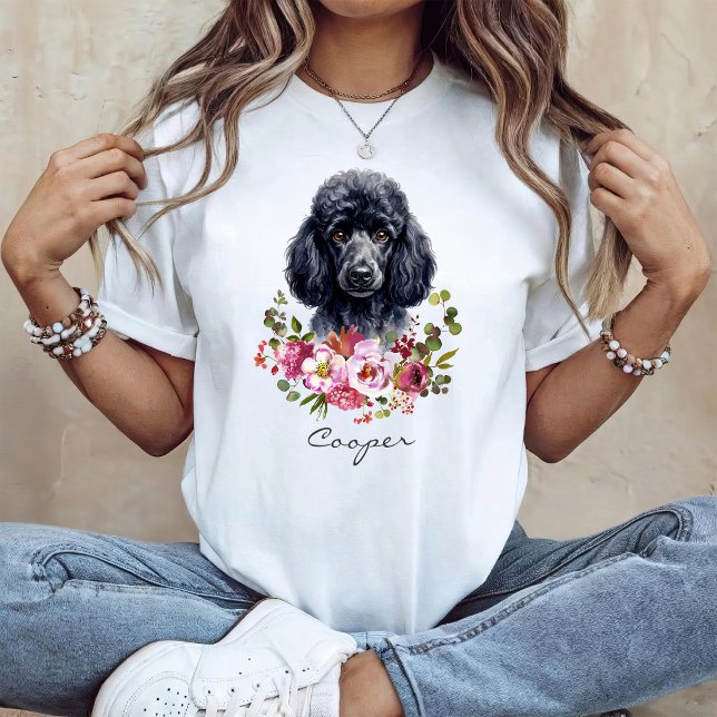 Akvarell Pudel T Shirt (Skapare uppladdad)