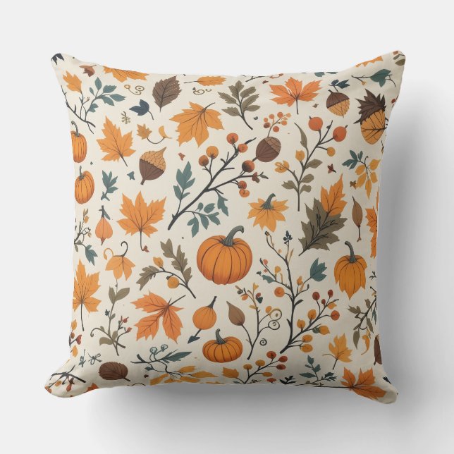 akvarell Pumpkin Style  Kuddcover  Kudde (Framsida)