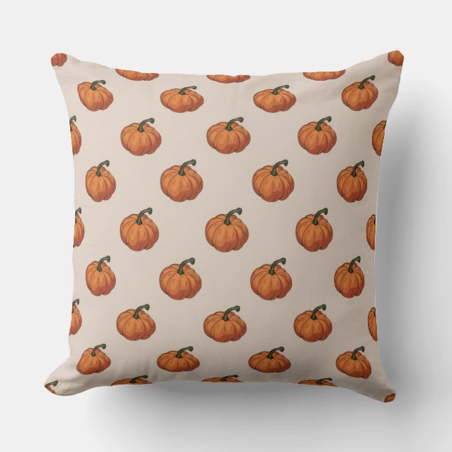 akvarell Pumpkin Style  Kuddcover  Kudde (Framsida)