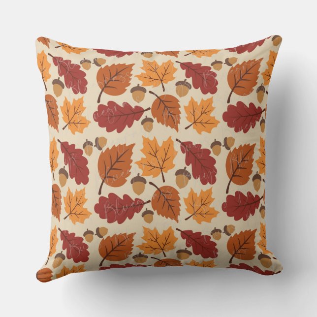 akvarell Pumpkin Style Kuddcover  Kudde (Baksida)