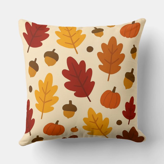 akvarell Pumpkin Style Kuddcover  Kudde (Baksida)