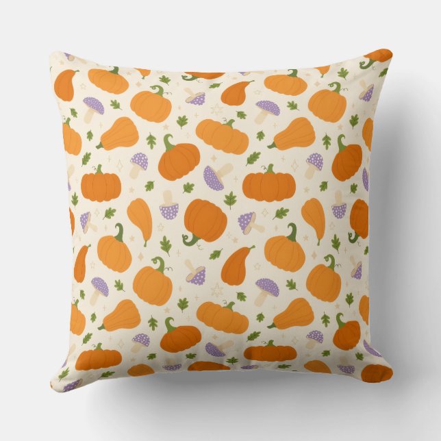 akvarell Pumpkin Style Kuddcover  Kudde (Baksida)