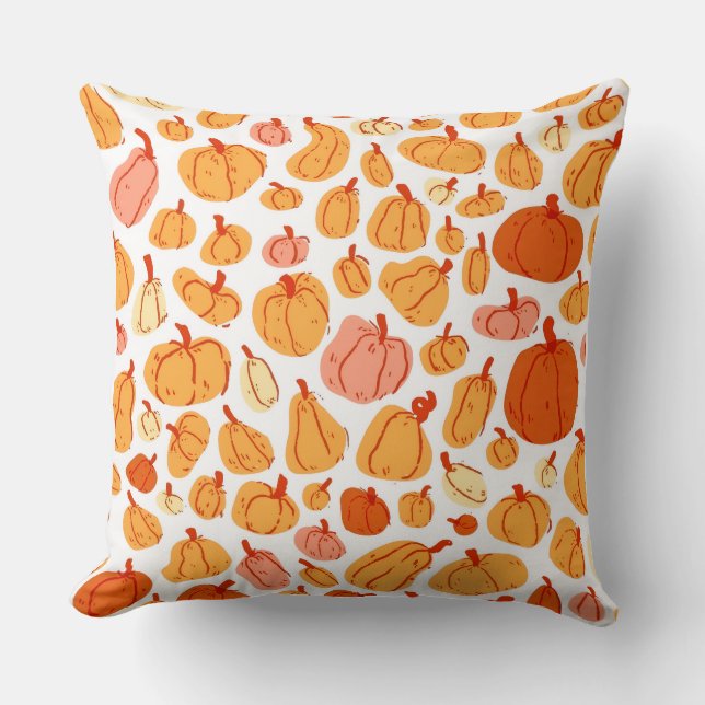 akvarell Pumpkin Style Kuddcover  Kudde (Framsida)