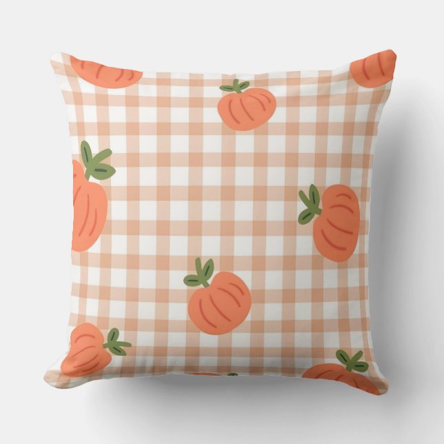 akvarell Pumpkin Style Kuddcover  Kudde (Framsida)