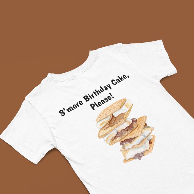 Akvarell Realistisk S'mores 6-års födelsedag  T Shirt (Skapare uppladdad)