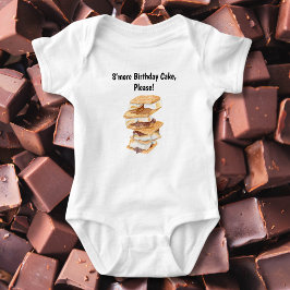 Akvarell Realistisk S'mores Toddlers Födelsedag T Shirt