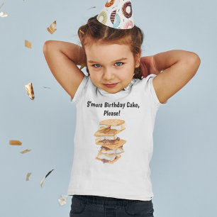 Akvarell Realistisk S'mores Toddlers Födelsedag  T Shirt