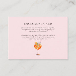 Akvarell Rosa Kärlek Vid Första Kicken Bröllopsfes Tilläggskort