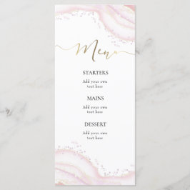 akvarell rosa marmor Meny