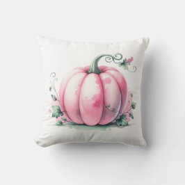 Akvarell Rosa Pumpa Kudde
