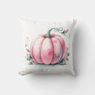 Akvarell Rosa Pumpa Kudde