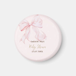 Akvarell Rosa Slinga Rosa Prickar Baby Shower Magnet