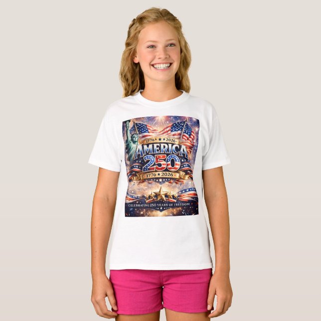 Akvarell  Självständighetsdagen T Shirt (Hel framsida)