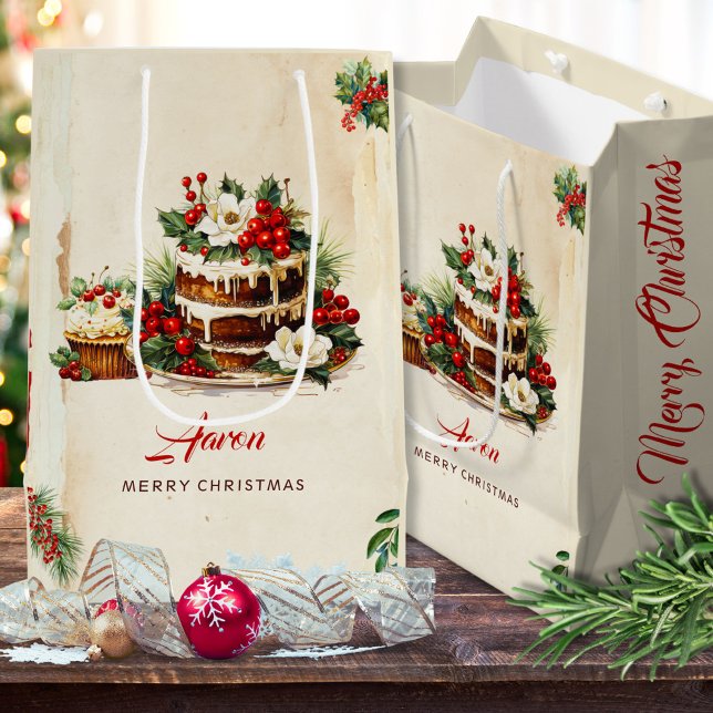 Akvarell Skandinaviska blad God Jul (Skapare uppladdad)