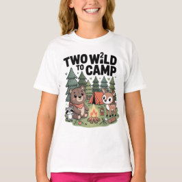 Akvarell Skogs djur campare 2-årsdag T Shirt