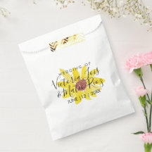 Akvarell Solros Vild Floral Gul Bröllop