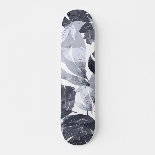 Akvarell Sommar Blomma Mini Skateboard Bräda 18,5 Cm (Framsida)