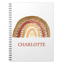 Akvarell Söt Boho Pastell Barn Flicka Regnbåge