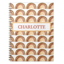 Akvarell Söt Boho Pastell Barn Flickan Regnbåge