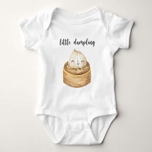 Akvarell söt liten dumpling t shirt (Framsida)