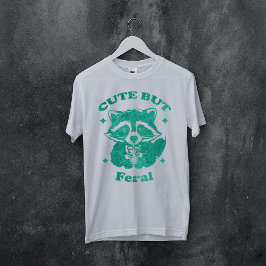 Akvarell Söt men vild rolig tvättbjörn T Shirt