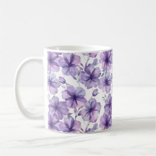 Akvarell Söt Sofistikerad Chic Romantisk Blommig Kaffemugg