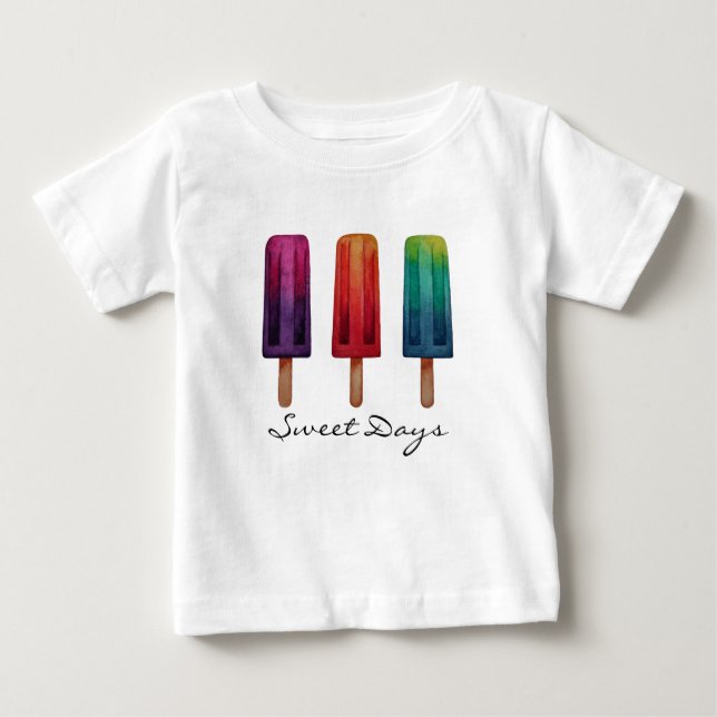 Akvarell Söta Pinnar Glass T Shirt (Framsida)