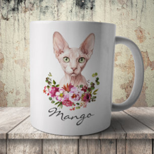 Akvarell Sphynx Katt Kaffemugg