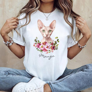 Akvarell Sphynx Katt T Shirt