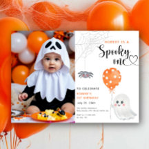 Akvarell Spooky One 1-års födelsedag