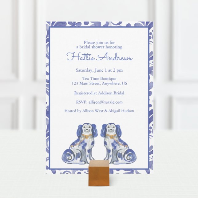 Akvarell Staffordshire Hundar Inbjudningar (Skapare uppladdad)