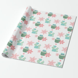 Akvarell suckulent växter presentpapper