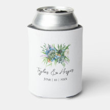 Akvarell Sukkulent Blommig Bouquet Boho Bröllop