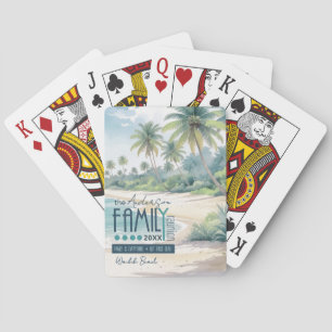 Akvarell Tropical Familjeåterträff ID1130 Casinokort