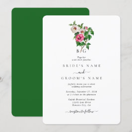 Akvarell Tropisk Hibiskus Sommarbröllop Inbjudningar