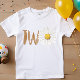 Akvarell tusenskönas andra födelsedag två t shirt