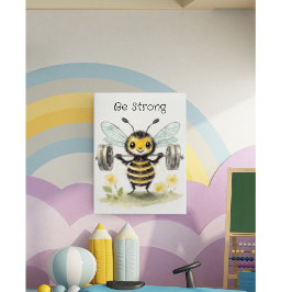 Akvarell Tyngdlyftning Humlor Inspiration Poster