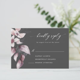 akvarell vacker höstblomma RSVP-kort OSA Kort