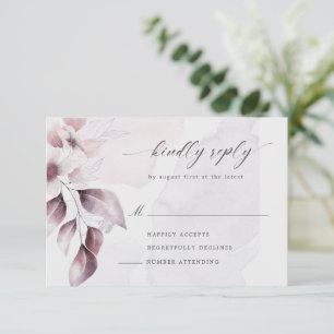 akvarell vacker höstblomma RSVP-kort OSA Kort