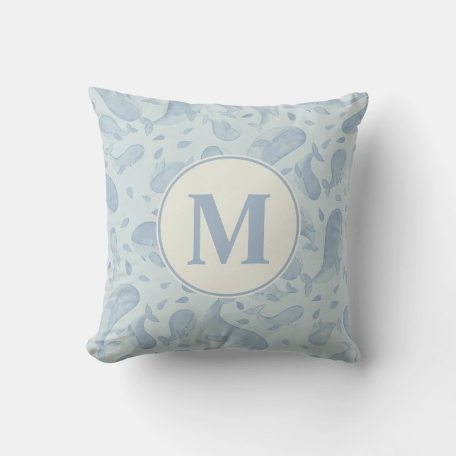 Akvarell Val Paisley Barn | Monogram Kudde (Framsida)