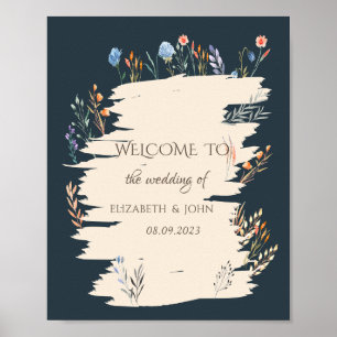 Akvarell Vårblomsteräng Poster