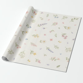 Akvarell Vårvildblomma Presentpapper