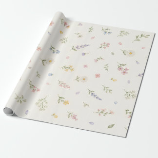 Akvarell Vårvildblomma Presentpapper