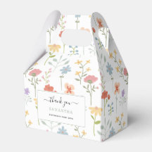 Akvarell Vilda Blommor Blommönster