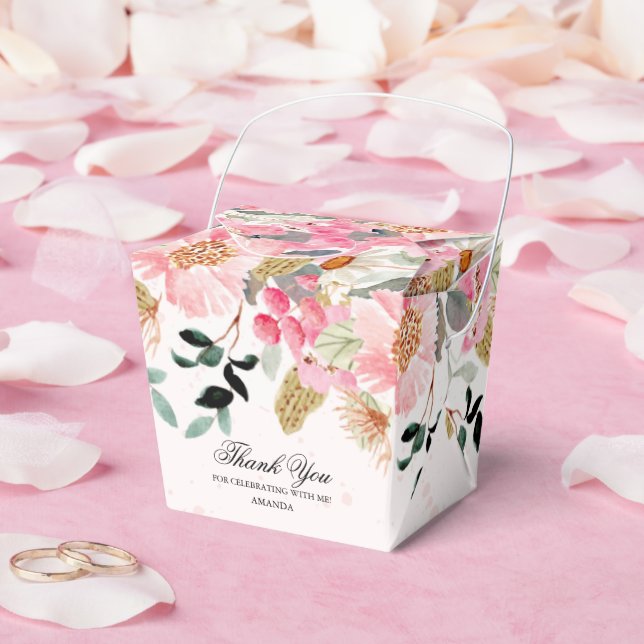 Akvarell Vilda Blommor Bröllopsdusch Presentaskar (Bröllop)