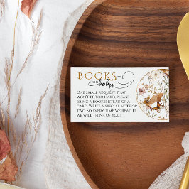 Akvarell Vilda Blommor Höst Bebis Shower böcker Tilläggskort